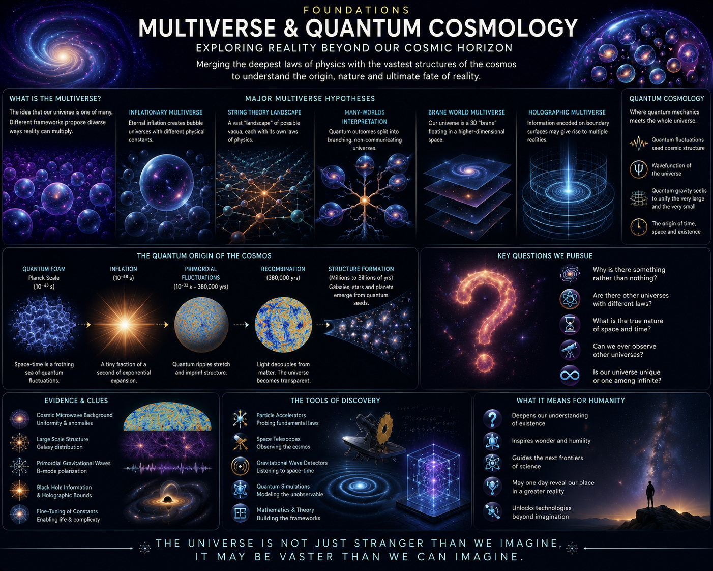 Multiverse and quantum cosmology visualization